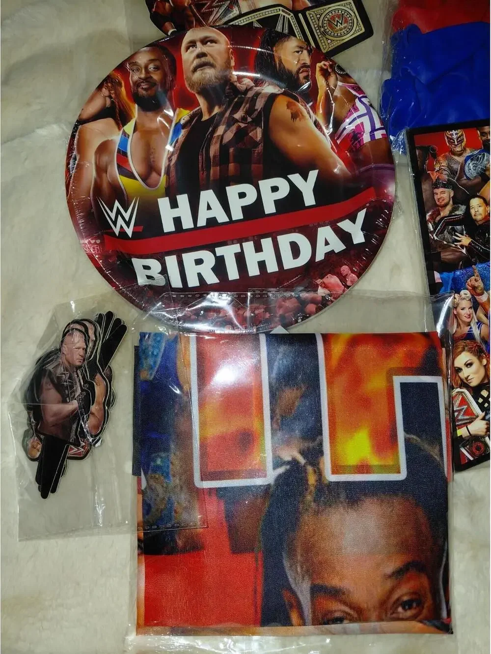 WWE party supply pack happy birthday